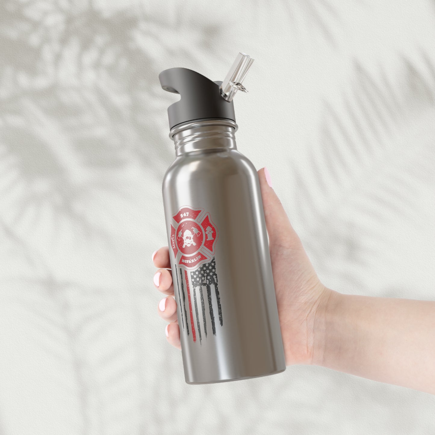 Personalized Firefighter Tumbler | Maltese & Flag