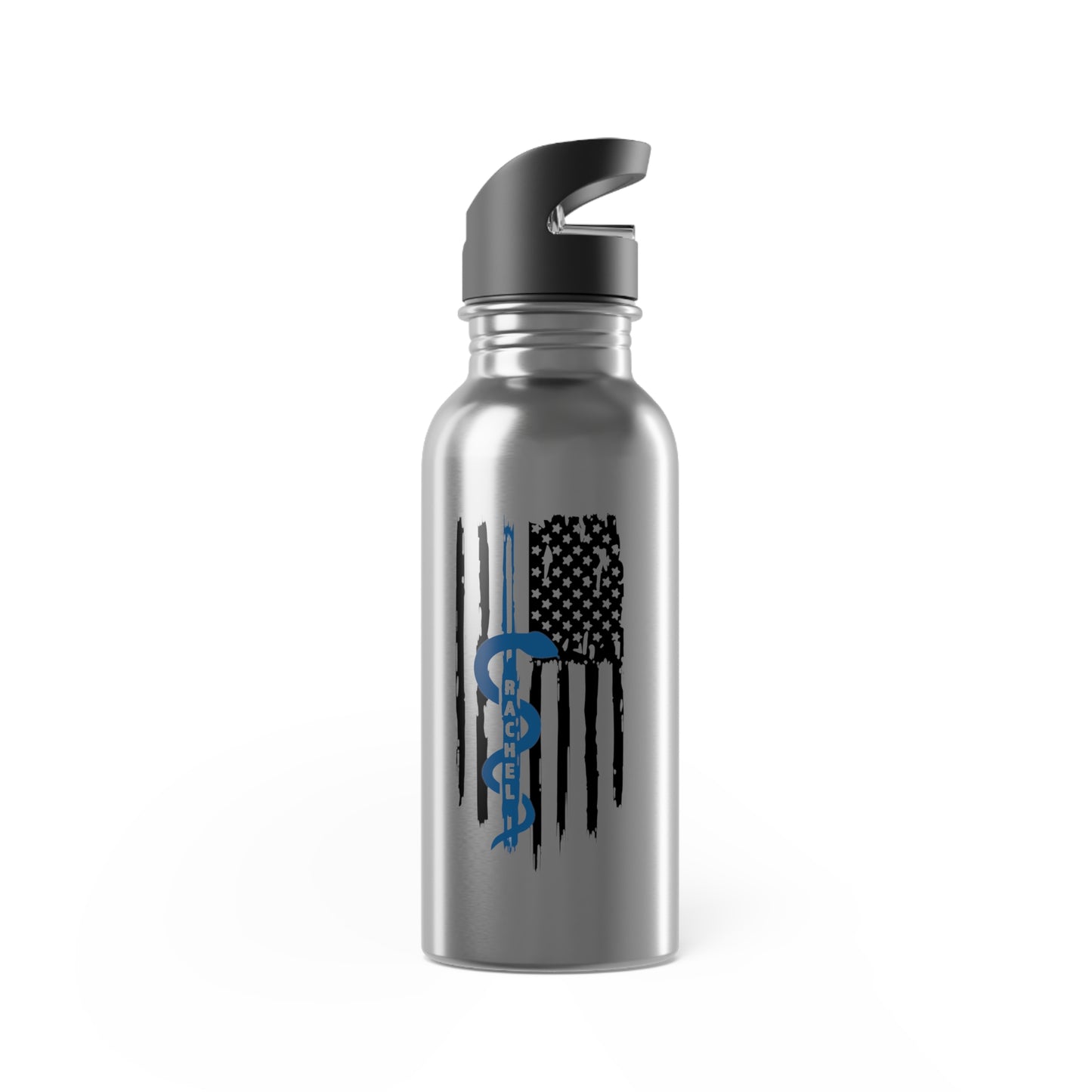 Personalized EMS Tumbler | Rod of Asclepius & Flag