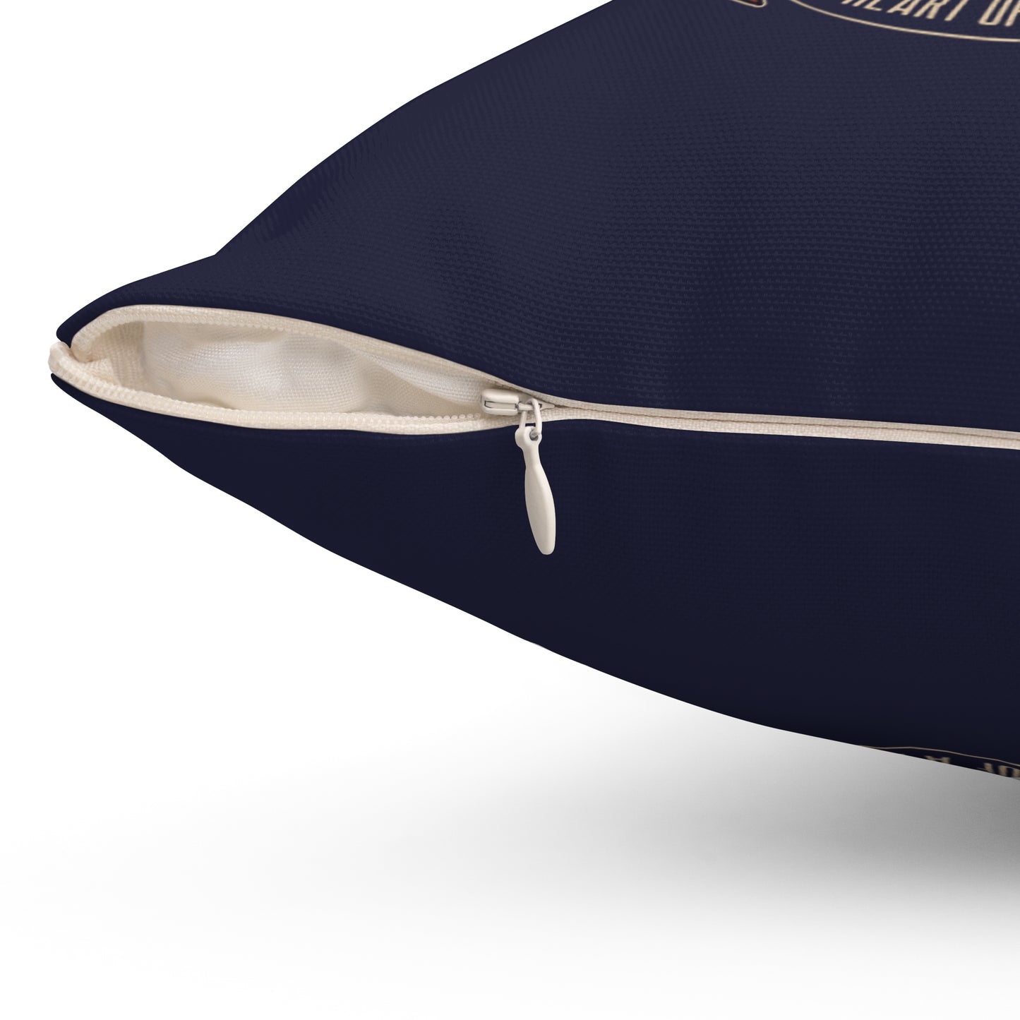 Wings of Liberty Throw Pillow – Patriotic Crest Design