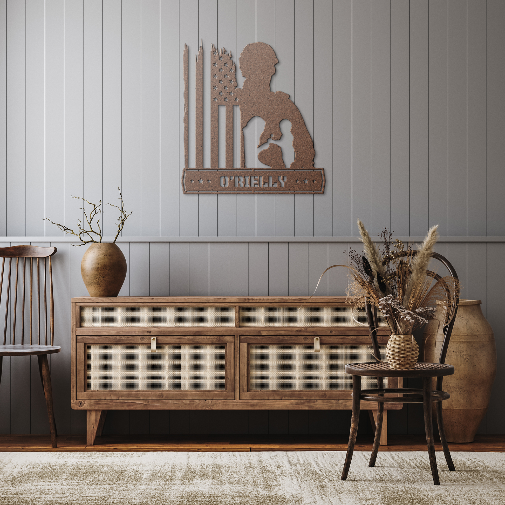 Custom_Military_Metal_Sign__Soldier__Copper_Rustic_Hallway_Mockup.png