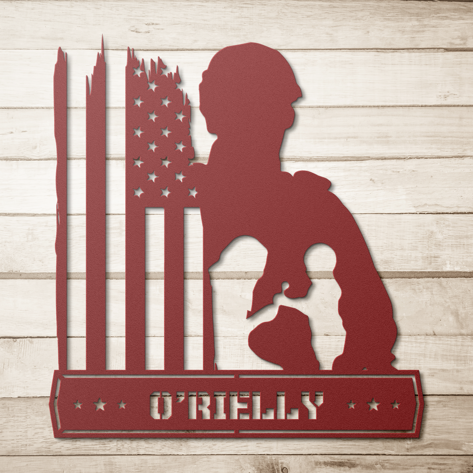 Custom_Military_Metal_Sign__Soldier__Red_Simple_Wood_BKGD_Mockup.png