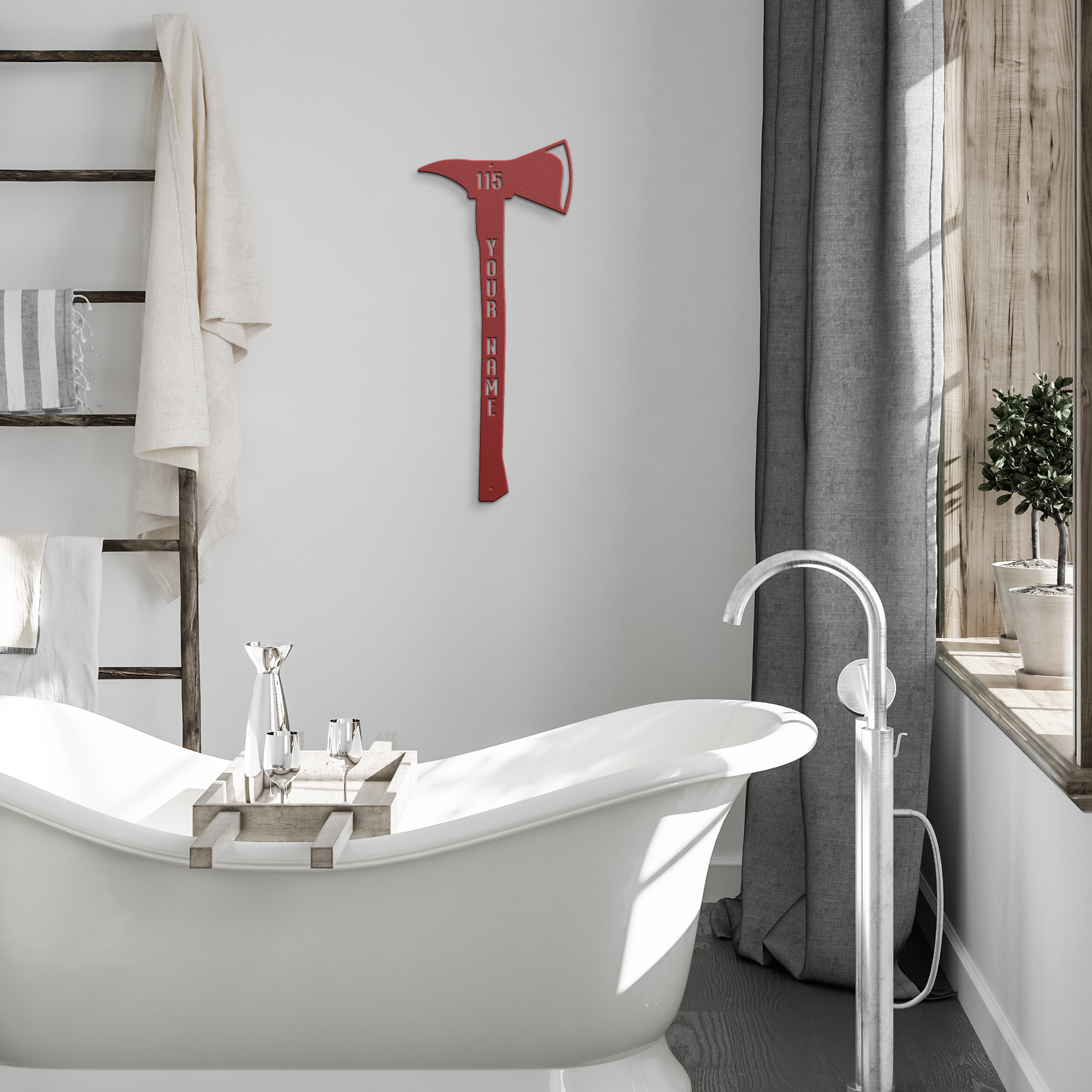 Customizable_Firefighter_Axe_Metal_Wall__Red_Modern_Bathroom_Mockup.png