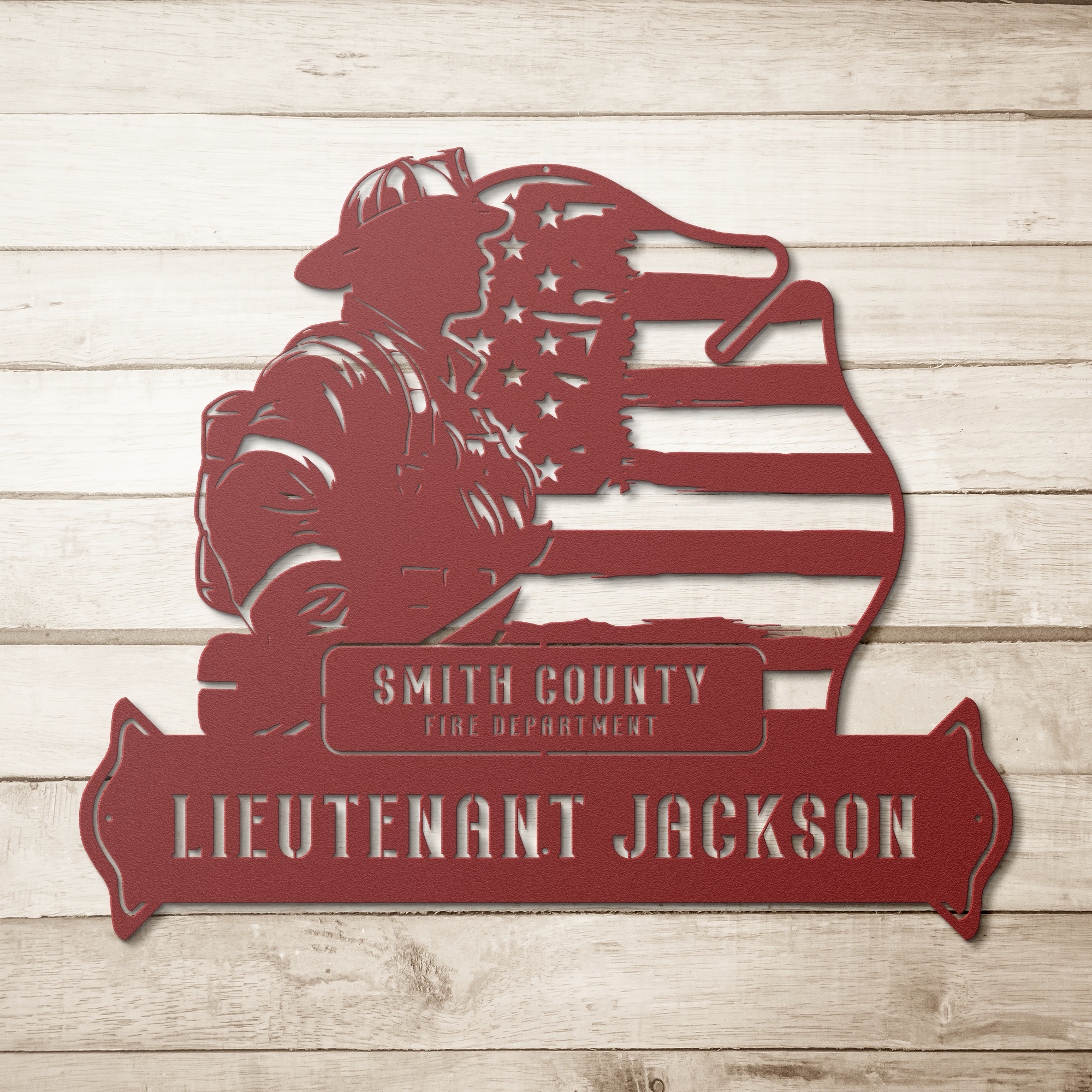 Personalized_Firefighter_Maltese_Metal_W_Red_Simple_Wood_BKGD_Mockup.png
