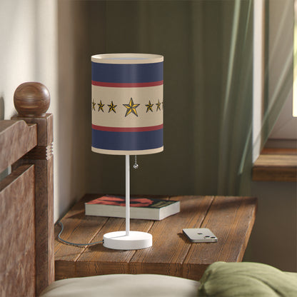 Stars of Valor Patriotic Table Lamp - Timeless Americana Design