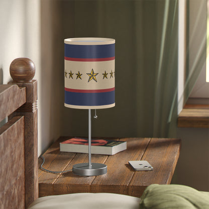 Stars of Valor Patriotic Table Lamp - Timeless Americana Design