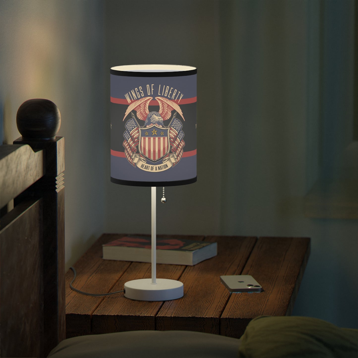 Wings of Liberty Patriotic Table Lamp, US|CA plug