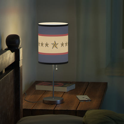 Stars of Valor Patriotic Table Lamp - Timeless Americana Design