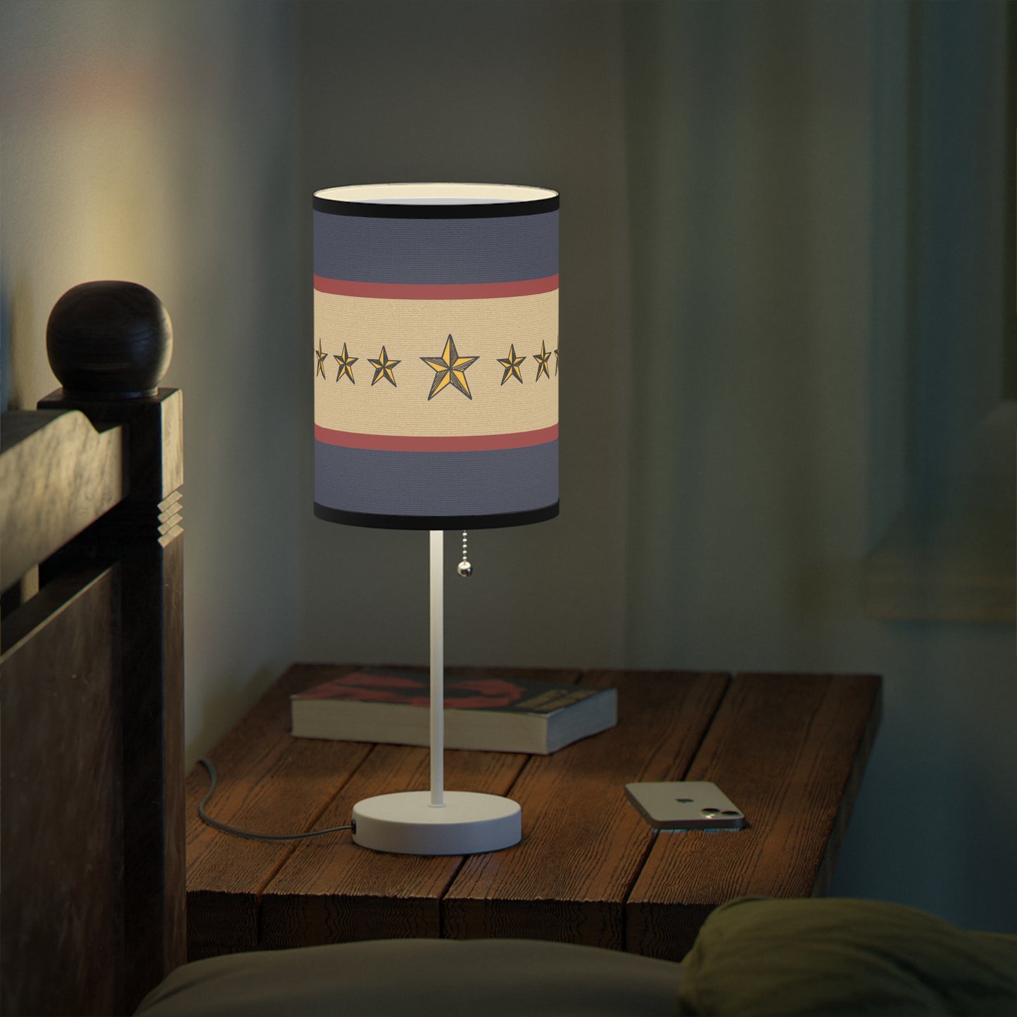 Stars of Valor Patriotic Table Lamp - Timeless Americana Design