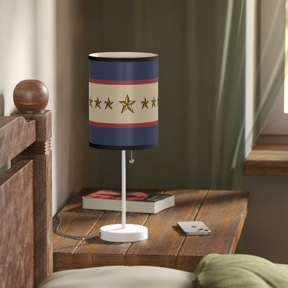 Stars of Valor Patriotic Table Lamp - Timeless Americana Design