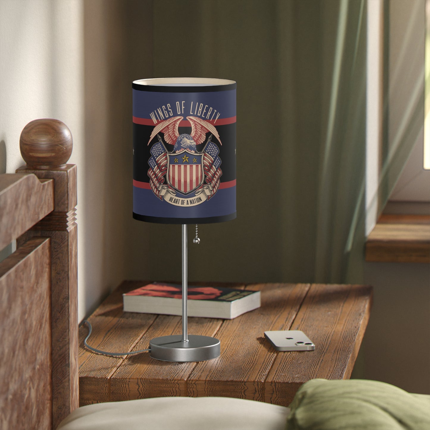 Wings of Liberty Patriotic Table Lamp, US|CA plug