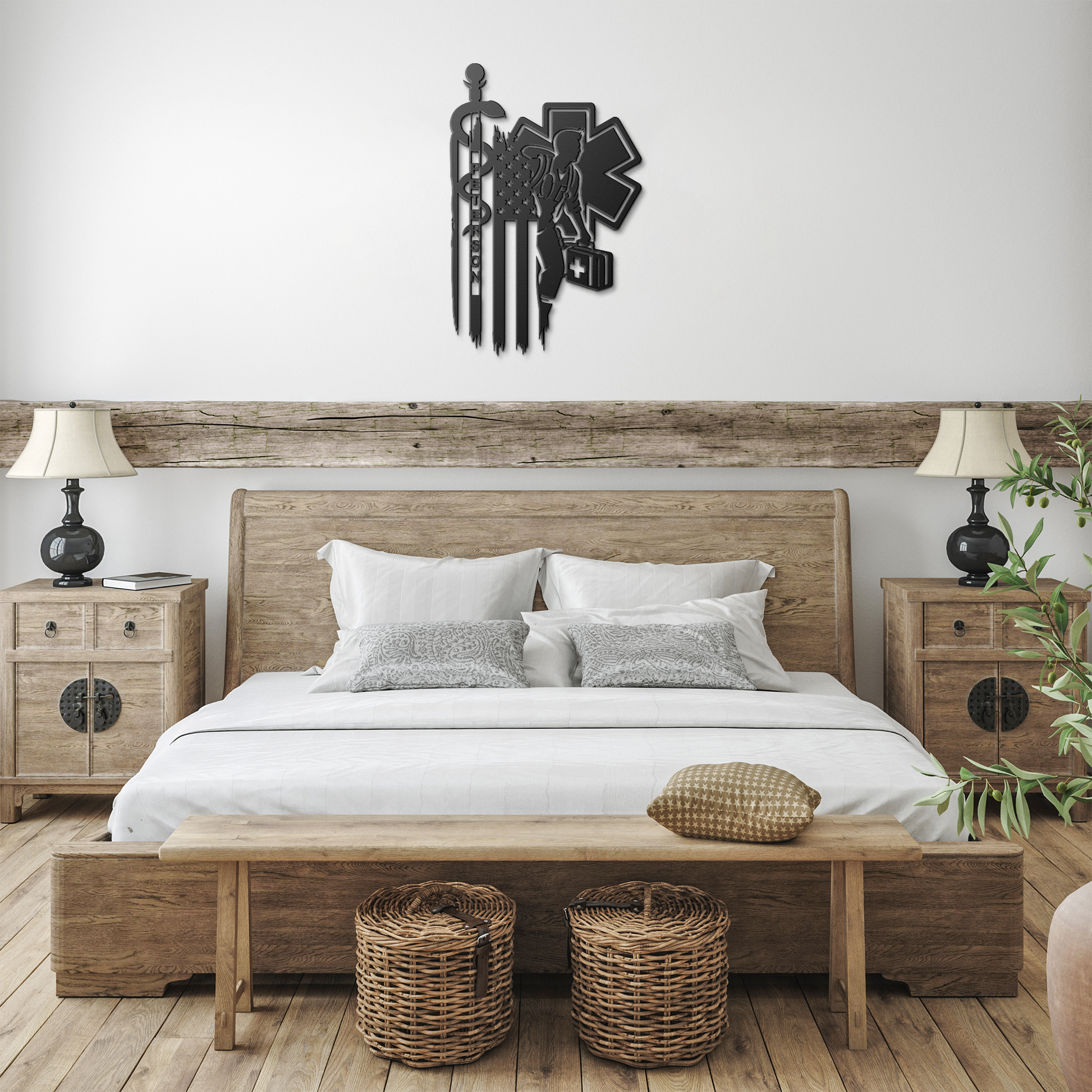 Personalized_EMT__Paramedic_Metal_Sign__Black_Farmhouse_Bedroom_Mockup.png