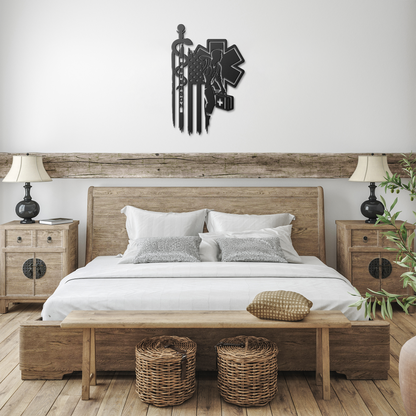 Personalized_EMT__Paramedic_Metal_Sign__Black_Farmhouse_Bedroom_Mockup.png